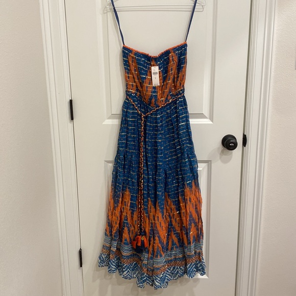 BNWT Anthropologie Verb Strapless Maxi Midi Dress Size 0 - Picture 2 of 7